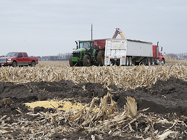 Wait for drier soils and consider less aggressive tillage passes when trying to repair deep ruts or tracks in your fields this fall. (DTN file photo by Susanne Stahl) 